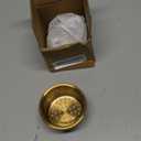 POPFLY SUS 304 Stainless Steel Deep Sink Strainer Basket  Fits Standard 3-1/2" Kitchen Drains, 2.5" Replacement Option  Removable Drain Basket with Handle for Easy Food Debris Cleaning, Gold