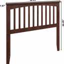 AFI, Mission Full Solid Wood Headboard, Walnut