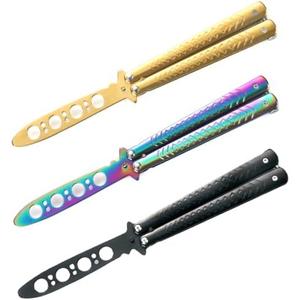 Vudwson 3Pcs Training Tools Set Practice Tool with Cool Color Design, Full Stainless Steel, Set of 3 Color (color 2)