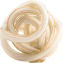 Torre & Tagus Orbit Hand Blown Glass Infinity Knot Sculpture - 3 Inch Glass Art White & Gold Knot Decor Ball for Home Decor, Small Centerpiece Table Decoration for Home Interior (White Gold Flakes) (3-inch Diameter, White)