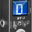 Donner Tuner Pedal, Dt-1 Chromatic Guitar Tuner Pedal with Pitch Indicator for Electric Guitar and Bass True Bypass (Black Tuner)