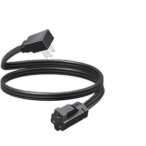 DEWENWILS 3FT Extension Cord with 3-Prong Flat Plug, 15A/1875W 14/3 SPT-3 Flat Wire, Space Saving for Home Office Appliances & Electronics, ETL Listed, 1 Pack, Black