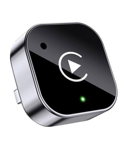 2025 Upgraded Wireless CarPlay Adapter& Android Auto Adapter, Mini&Stable CarPlay Wireless Dongle for iOS 10 Android 11 and Above (Black)