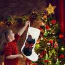 Personalized Dog Stockings Christmas White Knitted Stocking for Dog Pet Plush Stocking Dog Christmas Decorations Dog Christmas Hanging Decor Festive Family Seasonal Party Decoration