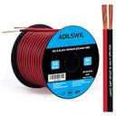 16AWG 50FT Speaker Wire, 2 Conductors Electrical Red Black Cable Hookup LED Lighting Strips Flexible Wire Extension Cord 16 Gauge Copper Clad Aluminum Copper Wire 12V/24V DC Cable