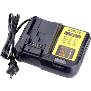 Biswaye DCB112 DCB115 20V Max Charger Charges All DCB201 DCB204 DCB606 DCB609 DCB207 DCB206 DCB203 DCB200 DCB120 DCB127 12V Max, 20V Max and 60V Max Li-Ion Cordless Tool Battery Packs