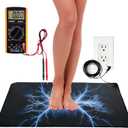 Grounding Mat For Feet - With Multimeter for Monitoring Body Voltage Drop - Boost Blood Circulation, Inflammation Relief, Improved Overall Health - Earthing Mat for Office Desk or Feet