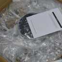 Ceiling Fans with Lights and Remote - Bulbs Included, Caged Fandelier with Handcrafted Beaded Dcor 19 inches Reversible Flush Mount Installation Ceiling Fan, White