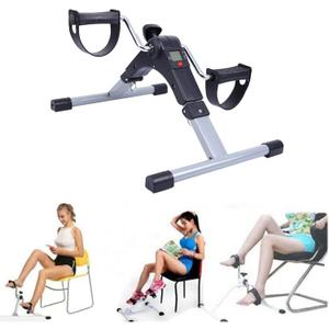 Fitness Pedals Folding Arm and Leg Pedal Exerciser Mini Exercise Bike Portable Indoor Fitness Legs Arms Thigh Toner Toning Machine Workout Training Fitness Stair Steps