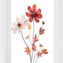 M METERXITY Wooden Pressed Flower Frame, 5 x 7 Inch Double Acrylic Floating Picture Frame for Dried Flowers/Tabletop/DIY/Handicrafts [White]