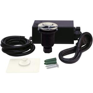 EZ-FLO Garbage Disposal Air Switch Kit, Sink Top Disposer for Island Installation, Short Polished Chrome Button, 86725
