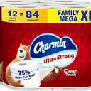 Charmin Ultra Strong Clean Touch Toilet Paper, 12 Family Mega XL Rolls = 84 Regular Rolls