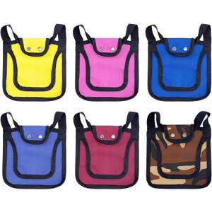 6 Pcs Chicken Saddle for Hens, 7.48 Inch Chicken Back & Side Saddle with Adjustable Strap Comfortable Hen Aprons Outdoor Poultry Protective Accessories 