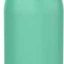 Ion8 Kids Water Bottle, Steel 400 ml/13 oz, Leak Proof, Easy to Open, Secure Lock, Dishwasher Safe, Flip Cover, Carry Handle, Easy Clean, Durable, Scratch Resistant, Carbon Neutral, Teal Green (13.5 Ounces)