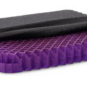 Purple Royal Seat Cushion, Portable 2 Inch Gel Seat Cushion, GelFlex Grid | Handles for Car, Office Chair, Stadium - Pressure-Reducing for Hard Seats, Temperature-Neutral, No-Slip - Made in USA (Royal)