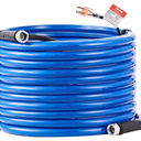 UTOOL 50 FT Heated Water Hose for RV Camper with 90 Degree Elbow, NSF 372 Drinking Water Certified Garden Hose, Automatic Thermostat Antifreeze Protection to -40F, 5/8" ID, 3/4" GHT Adapter