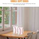 2 x STOBOK 12Pcs Baseball Party Favor Bags White Paper Bags with Handles for Sports Themed Birthday Party, Team Celebrations, Baby Shower, Snacks, Gifts, and Treats Storage