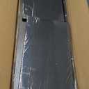 DUMOS TV Stand Dresser with 5 Fabric Storage Drawers, Media Console Featuring Open Shelf for 45 inch TV, Compact Entertainment Unit for Bedroom, Living Space, or Dorm Organization, Black