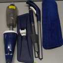 Microfiber Spray Mop for Floors Cleaning: Wet Dry Hardwood Floor Mops with 3 Washable Reusable Pads for Swiffer Powermop - Flat Mop with Sprayer for Tile Wood Laminate Vinyl Marble (Dark Blue)