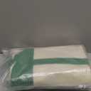 Sanwuta 6 Pcs Canvas Tote Bags Bulk with Outer Pocket Small Sublimation Blank Canvas Tote Reusable Grocery Bag for Women, DIY Craft (Green)