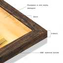 12x18 Picture Frame Set of 5, Rustic Brown Poster Frame, Display Pictures 11 x 17 with Mat or 12 x 18 Without Mat for Horizontal or Vertical Wall Mounting, Wall Gallery Frame
