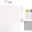 LED Acrylic Message Board Message Note Board USB Luminous Drawing Board 30X20cm with 7 Color Paintbrush