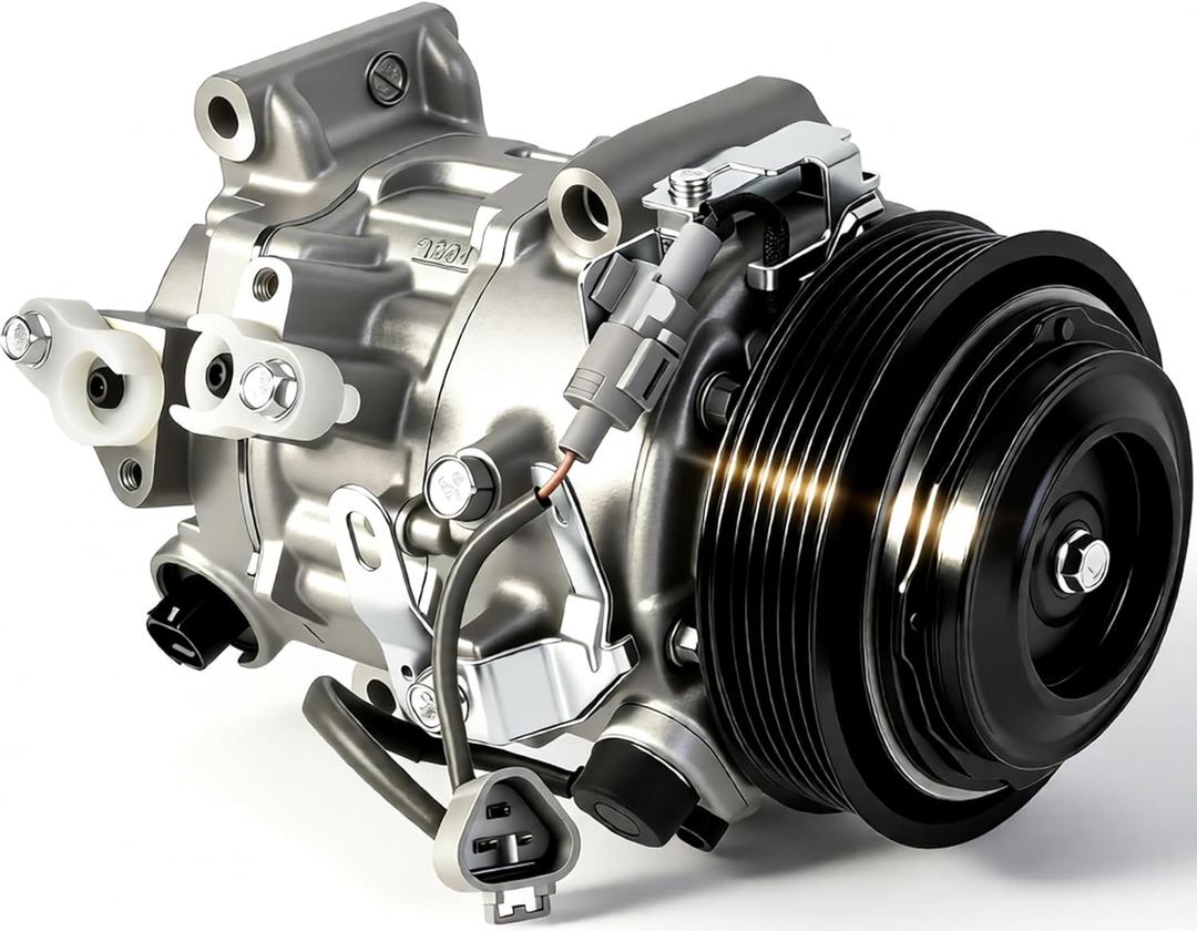 198310 Air Conditioner AC Compressor with Clutch Compatible with Toyota RAV4 2.5L L4 2013 2014 2015 2016 2017 2018 Replace CO29184C 8832042140 197310 8832042150