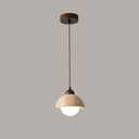 Natural Cave Stone Pendant Light for Kitchen Island, Dining Room Yellow Travertine Chandelier, Modern Style Chandelier Lighting Fixtures (Beige)