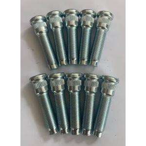 10pcs 610-290 1/2-20 Serrated Wheel Stud - .622 in. Knurl, 2.2 in. Length Compatible with Select Ford 100 150 250 Explorer Sport Mustang