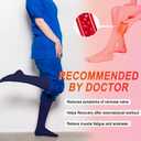 4 Pairs Compression Socks for Women Circulation-Best Support for Nurses,Running,Athletic,Travel, Size L/XL