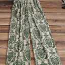 Green Damask Wide Leg Pants
(L)