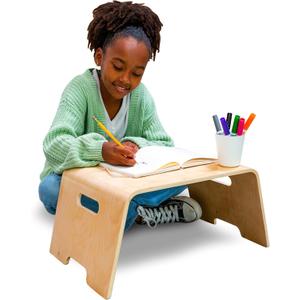 LAPGEAR Bentwood Floor Lap Desk for Kids - Children's Portable, Durable, Learning & Educational Activity Desk for Homework, Crafts, Play - Sturdy Natural Birch Wood - Style No. 21007, Single Unit
