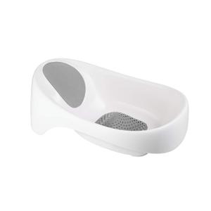 Boon Soak 3 Stage Baby Bathtub - Baby Bath Tub with Three Support Positions for Newborn to Toddlers - Color Changing Drain Plug for Ideal Bath Temperature - Gray - Ages 0 to 18 Months and Up