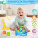 Musical Toy for Kids 1, 2 Year Old Boys Girls, Montessori Educational Learning Toy with Sound, Lights & Shape Sorter for Toddler Age 1-2, First Christmas 1st Birthday Gift for Baby 12-18 Months