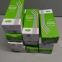 10 x Amazon Basics Disposable Striped Plastic Flex Straws, 7.5" Long, Assorted Colors, 100 Count, Large Pack