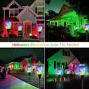 YoungPower Multi Color Halloween RGB Christmas Outdoor Solar Torch Lights, Flickering Flame Solar Garden Lights Decoration Waterproof Outside Yard Decor, 4 Pack