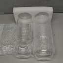 2 Pcs Glass Bulb Vase 11 Inches Tall Flower No Messy Soil Bulb Forcing Bud Clear Tall Glass Vases for Small Plant Table Centerpieces Wedding Birthday Party Decorative Supplies