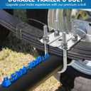 Heavy Duty Trailer U Bolt Kit for 5,200-7,000 lb Trailer Axle | 3" Round Axles | 7" Long U Bolt