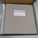 Premium Scrapbook Album with Window and Writing Space  100 Pages holds 500 Photos of Different Sizes  Wedding, Baby, Travel & Family Memories  13" x 11.6" - Oat