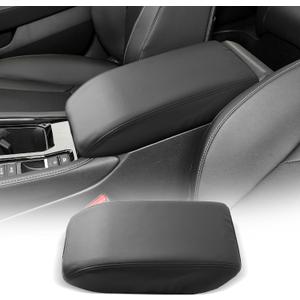 CDEFG for Honda Accord 2023-2025 2026 Center Console Cover Armrest Box Cover for Accord (LX,SE) Accessories Console Arm Rest Protector (Honda Accord Thin Black Leather)