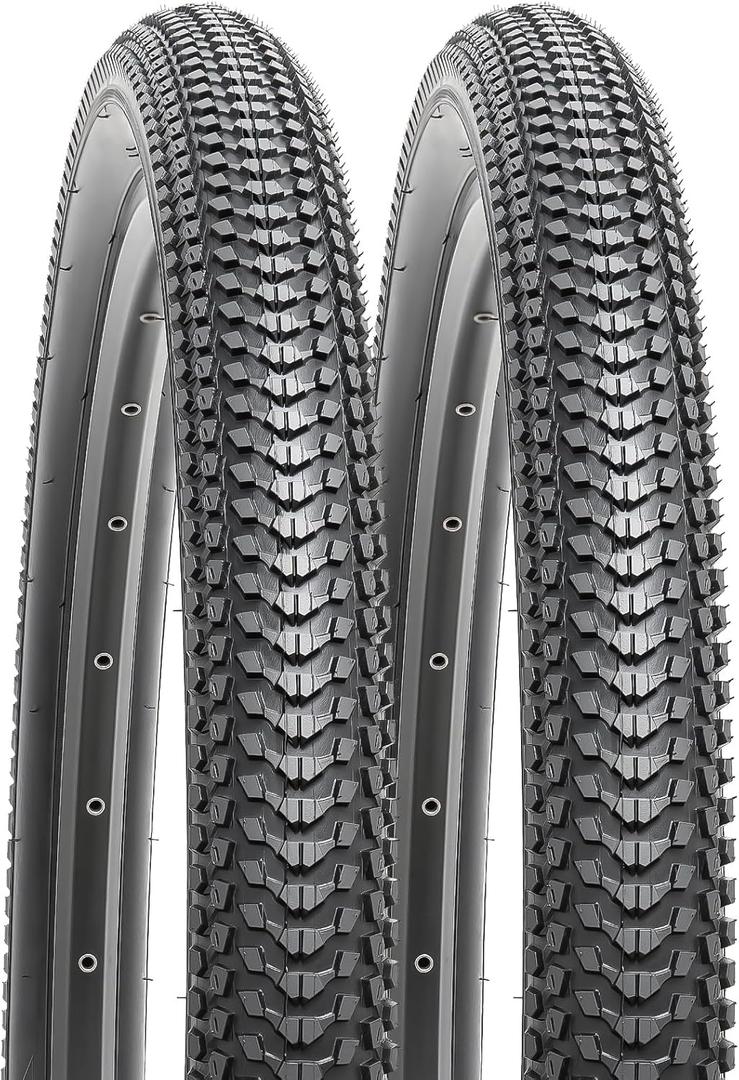 YUNSCM 26" Mountain Bike Tires 26x2.10/54-559 Compatible with 26x2.0 26 x 2.10 26x2.125 Bicycle Tires (Y-1081)