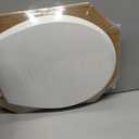 Mayfair Cassel Slow Close Toilet Seat, Easy Clean, Non Slip Premium Wood Seat, Easy Install, Made in USA, Round, White