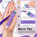 AmazingSpark 12 Pcs Teacher Appreciation Bookmarks Gifts Acrylic Pencil Creative Book Marks with Tassel Teacher Appreciation Theme Gifts for Women(Pink Purple)