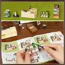Coffee Shop Mini Model Kits with LED, Make It Miniature Cafe Store, DIY Miniature House Kit for Adults Teens and Beginners to Build, Mini Dollhouse Kits, Gift for Friends and Hobbies