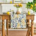 2 x Artoid Mode Leaves 210 GSM Summer Table Runner, Seasonal Spring Kitchen Dining Table Decoration for Home Party Decor 13x48 Inch