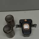 4 Slots Wall Mount Toothbrush Holder with Cover, Self Adhesive Toothbrush Storage Organizer for Shower, Toothbrush Hanger with 2 mouthwash Cups for Bathroom, Medicine Cabinet, Dorm (Black)