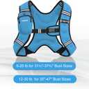 Weighted Vest, 6lb/8lb/12lb/16lb/20lb/25lb/30lb Weight Vest with Reflective Stripe, Weighted Vest for Men Women Workout Equipment for Strength Training, Running, Jogging, Fitness, Weight Loss (Blue with Bag, No Mesh Pocket)