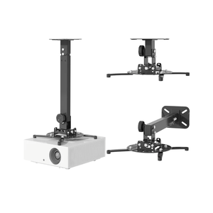 JOY worker Universal Projector Ceiling Mount Wall Bracket Holder Fits Flat or Sloped Ceiling Height Adjustable with Extendable Arms for Home and Office Projector