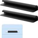 eZAKKA 2PCS Silicone Pencil Holder, Stylus Holder For Stylus Pens,For Most Pens,Pencils,Self-Adhesive Stick To Notebooks,Diary, Desks,Tablet, Black