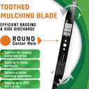 Lawn Mower Blade for EGO AB2102 Power+ 21" Electric Mower LM2110 | Mower Blade, for EGO AB2102 Power+ 21" Electric Mower, fit LM2110, LM2110-FC, LM2110SP, LM2110SP-FC, LM2120SP, LM2120SP-FC.